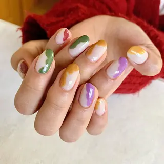 ショート ネイル gypsophila 野村のネイルデザイン
