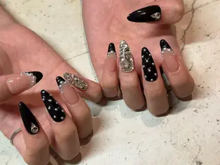 ネイル 韓国/ワンホン/長さ 出しつけ放題🎀のネイルデザイン