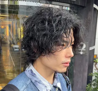 パーマ メンズ 古指 匠巳のヘアスタイル