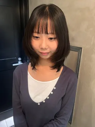 ミディアム パーマ デザイン/アレンジ ❤︎イシイレイのヘアスタイル