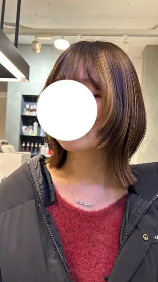 ミディアム Ria／透明感カラー ／レイヤー／ボブ🌸のヘアスタイル