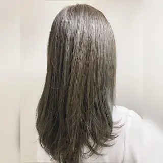 セミロング カラー 髪質改善／美髪矯正 林田和真のヘアスタイル