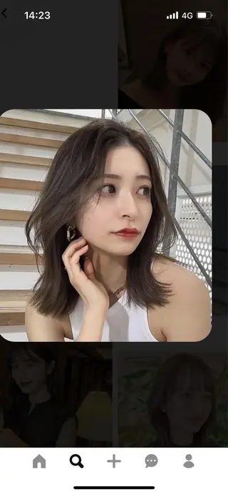 ミディアム 韓国好き🇰🇷 美容師MIKUのヘアスタイル