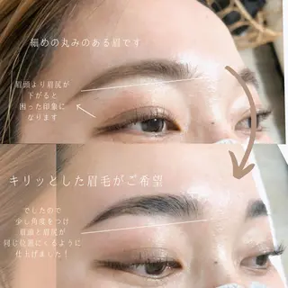 ショート カラー パーマ ヘアアレンジ メンズ キッズ ネイル マツエク・マツパ アイブロウ アイブロウサロン muni 福島区野田の眉毛・アイブロウイメージ