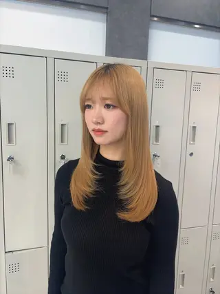 セミロング カラー ヘアアレンジ 髪質改善/艶髪 /SARA💕のヘアスタイル