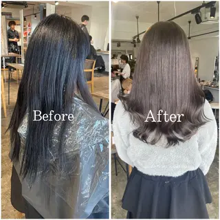 ロング カラー ムラ修正/ ハイトーン💖Riaのヘアスタイル