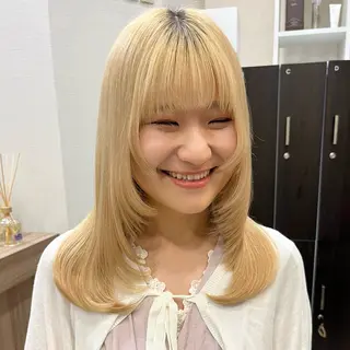 ロング カラー メンズ 🦋髪質改善 今宮梨沙🦋のヘアスタイル