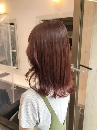 セミロング カラー パーマ ヘアアレンジ メンズ キッズ ネイル マツエク・マツパ 上品＆韓国風 🥀海心🥀のヘアスタイル
