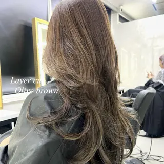 ロング カラー シールエクステ特化 ハイトーン、NANAのヘアスタイル