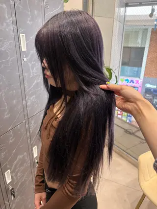 ロング カラー 🪿透明感/艶カラー ワタナベアオイのヘアスタイル