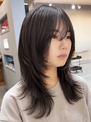 ミディアム ボブ/ ショート✂︎ 💫縮毛矯正のヘアスタイル