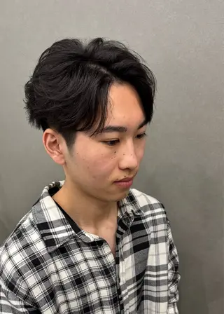 パーマ メンズ ✨ブリーチ無しWカラ ー・メンズ✨佐藤秀太のヘアスタイル