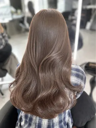 ロング カラー 心斎橋/ブリーチなし 髪質改善/レイヤーのヘアスタイル