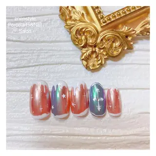 ミディアム ネイル 🐾enen style 🐾のネイルデザイン