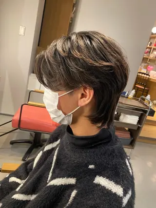 ミディアム パーマ メンズ unopulir 景山 凌のヘアスタイル