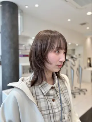 ミディアム カラー BiBi 武田 あやのヘアスタイル
