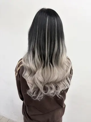 ロング ヘアアレンジ カラー エクステ¥5000 LuciAカラーのヘアスタイル