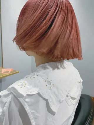 ショート カラー ボブパーマコテ巻き風 パーマNo1深江秀平のヘアスタイル