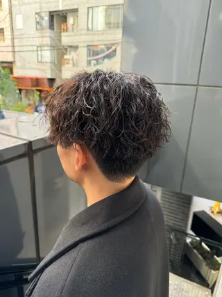 パーマ メンズ 河野 悠のヘアスタイル