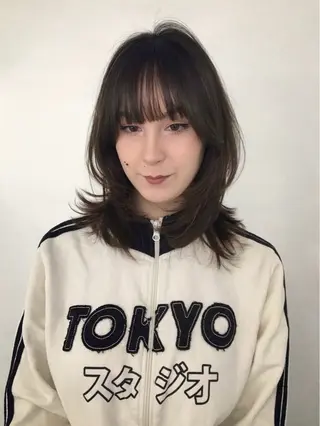 ミディアム Hanaka🪷 レイヤー×ブリーチのヘアスタイル