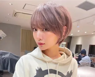 ショート 《髪質改善✖️レイヤ ー🩶》ナオヤのヘアスタイル