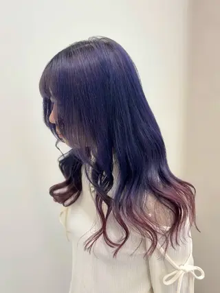 セミロング カラー The Ect Q'n🍑MOMOのヘアスタイル