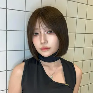 ミディアム カラー ヘアアレンジ 韓国ヘア/ロー レイヤー/Rumiのヘアスタイル