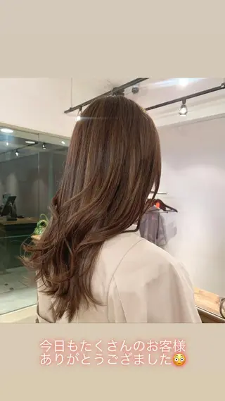 ロング カラー 透明感カラー✂︎ /縮毛矯正/YUKAのヘアスタイル