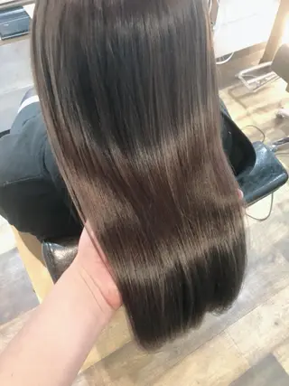 セミロング カラー ヘアアレンジ 藤尾 僚平のヘアスタイル