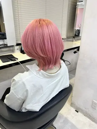 ミディアム カラー ヘアアレンジ 💕上野美容師☁ ブリーチ💖サワのヘアスタイル