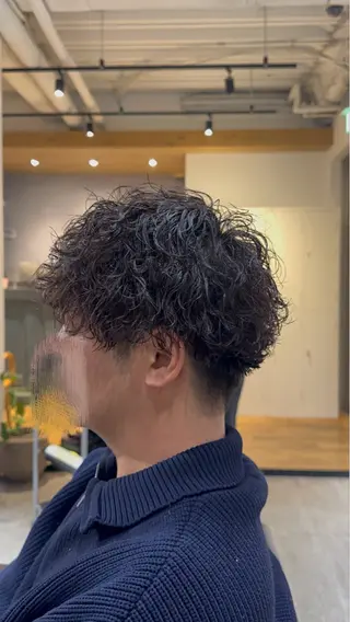 ショート パーマ メンズ EIGHT たまプラーザ三浦直輝のヘアスタイル