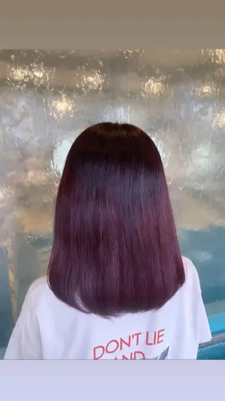 ミディアム 辻 友里香のヘアスタイル
