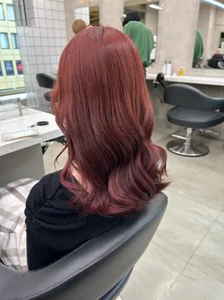 セミロング カラー パーマ ヘアアレンジ メンズ キッズ ネイル マツエク・マツパ アイブロウ 🦋縮毛/韓国レイヤ ー/透明感カラー🦋のヘアスタイル