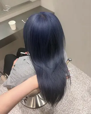セミロング カラー 【美髪矯正/絹髪】 🎀hinano🎀のヘアスタイル