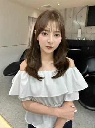セミロング カラー 《髪質改善✖️オリー ブ🧸》小嶋拓也のヘアスタイル