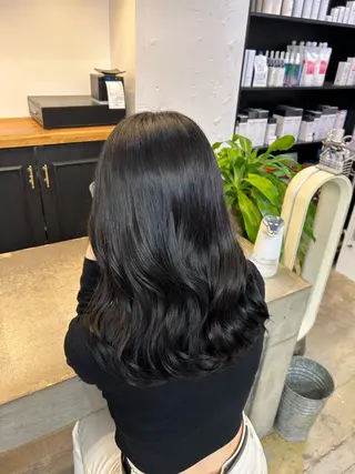 ロング カラー 🌷ラベンダーピンク 顔まわり🌷ねいろのヘアスタイル