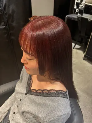ミディアム one by the ect佐々木輝人✨のヘアスタイル