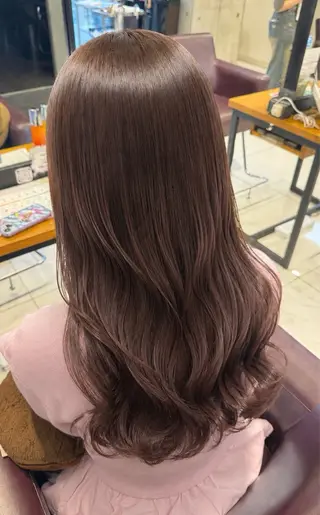 セミロング カラー ツヤ髪髪質改善カラー 🫧/ボブ/RUKAのヘアスタイル
