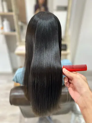 セミロング カラー パーマ 堀 大輔のヘアスタイル