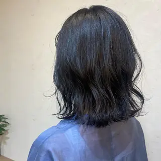 ミディアム カラー スタイリスト 林 風香のヘアスタイル