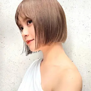 ショート カラー レイヤー専門家 ダブルカラー修のヘアスタイル