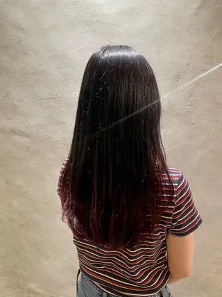 ロング カラー ベージュカラー🧸 伊藤なつみのヘアスタイル