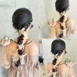 ロング ヘアアレンジ 美髪× ヘアセット✨Araiのヘアスタイル