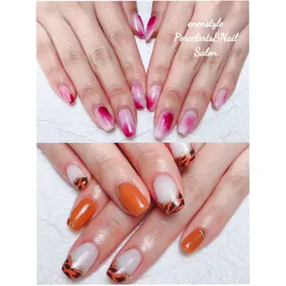 ミディアム ネイル 🐾enen style 🐾のネイルデザイン