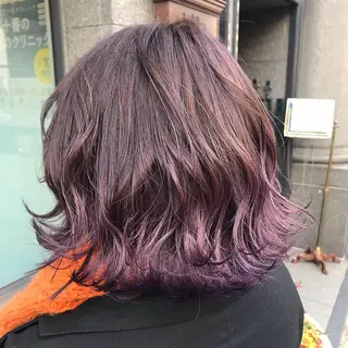 ミディアム カラー メンズ縮毛矯正 細谷碧海のヘアスタイル
