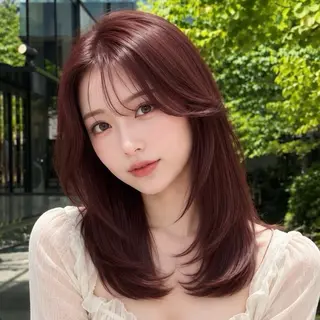 セミロング Ami/髪質改善 /ピンクカラー🌷のヘアスタイル