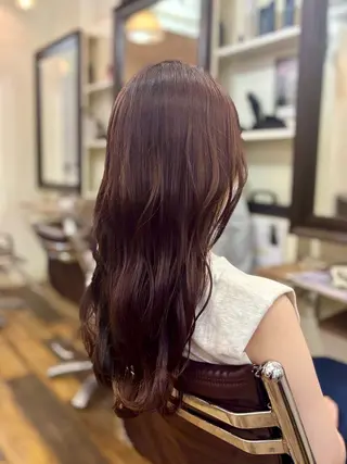 ロング カラー 髪質改善🫧艶カラー 🫧💙佐藤真優のヘアスタイル