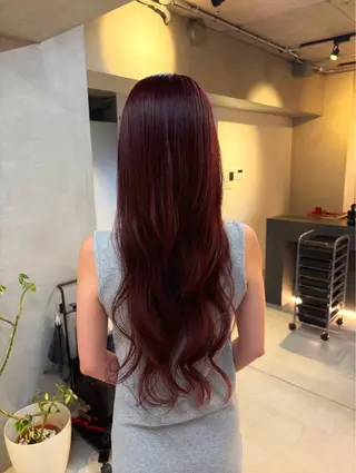 ロング カラー ヘアアレンジ 縮毛矯正特化 指名No.1shunのヘアスタイル