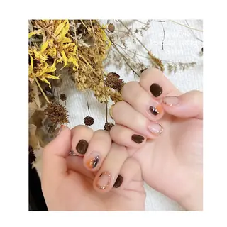 ショート ネイル 🐾enen style 🐾のネイルデザイン