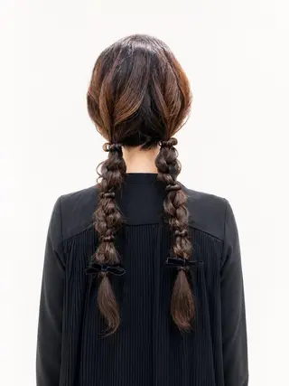 ロング ヘアアレンジ ヘアセット ヘッドスパ/河西未来のヘアスタイル